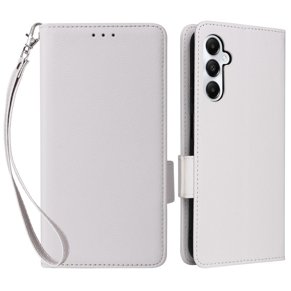 Til Samsung Galaxy A05s 4G / M14 4G Etui Litchi Tekstur Pung Læder Telefon Cover med Rem