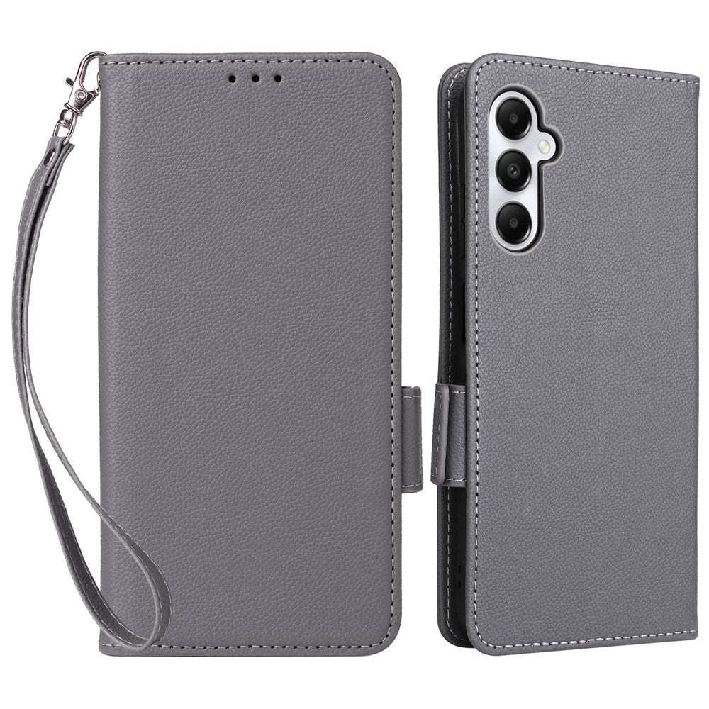 Til Samsung Galaxy A05s 4G / M14 4G Etui Litchi Tekstur Pung Læder Telefon Cover med Rem