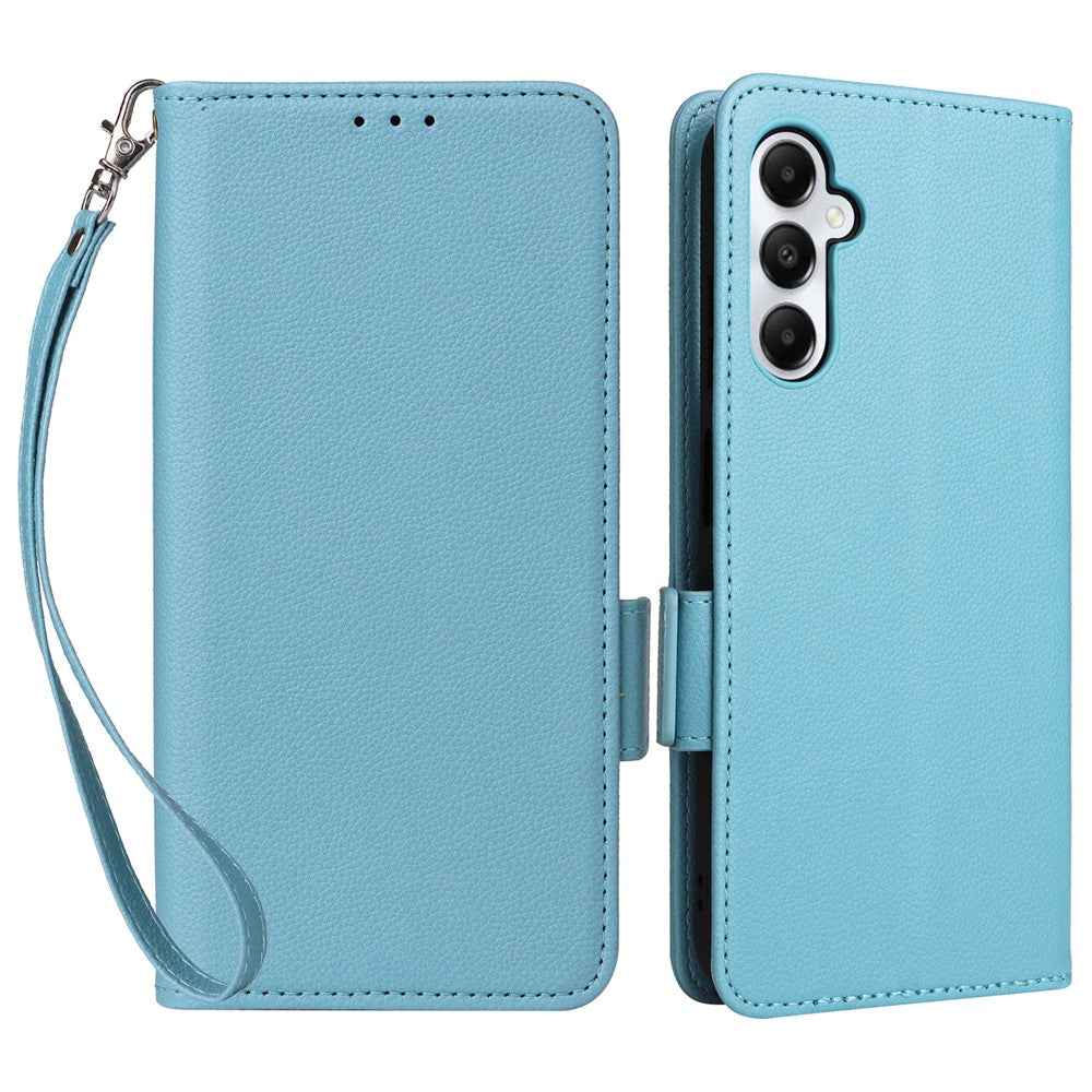 Til Samsung Galaxy A05s 4G / M14 4G Etui Litchi Tekstur Pung Læder Telefon Cover med Rem