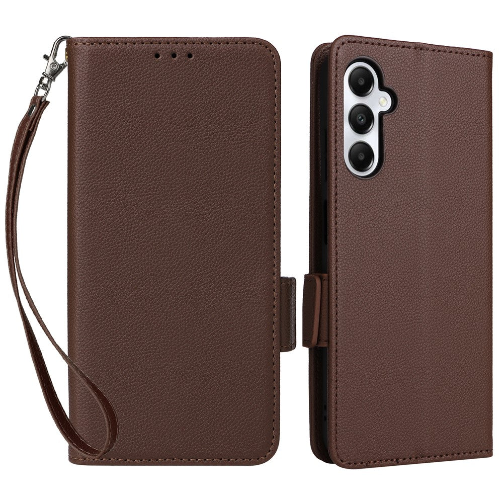 Til Samsung Galaxy A05s 4G / M14 4G Etui Litchi Tekstur Pung Læder Telefon Cover med Rem