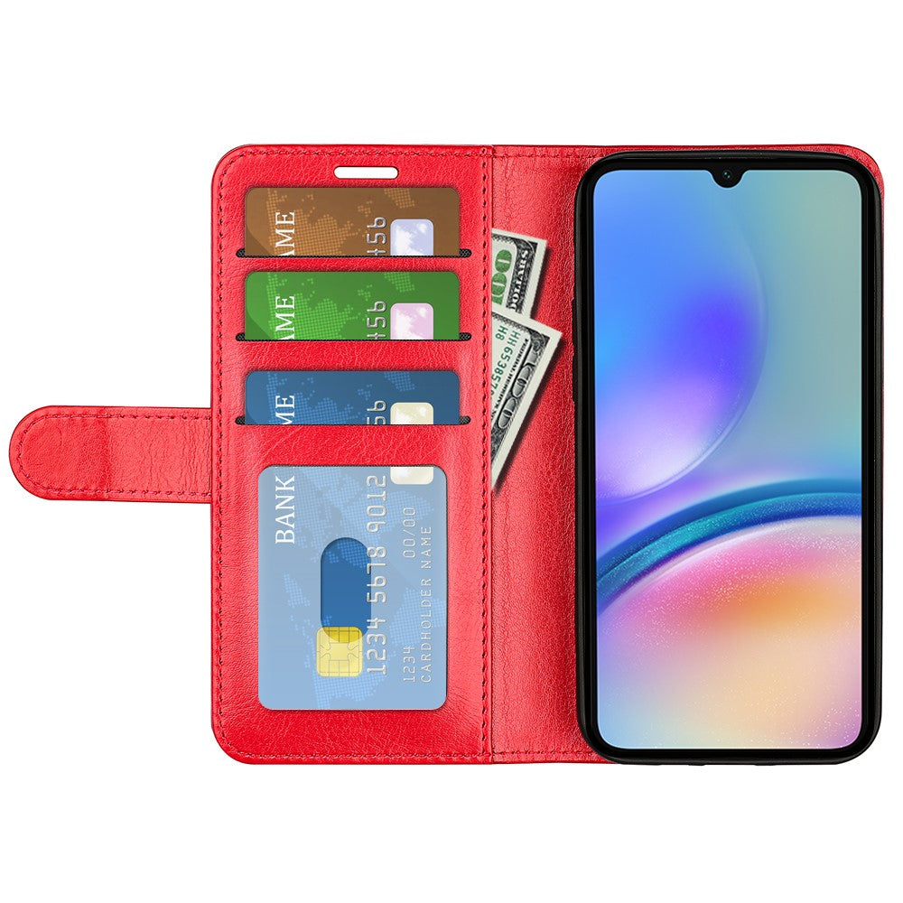 Til Samsung Galaxy A05s 4G Etui Stativ Pung Anti-fald PU Læder Telefoncover