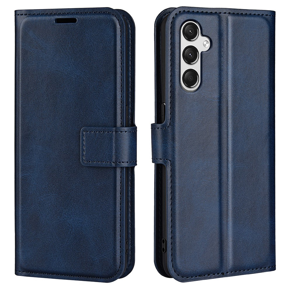 Til Samsung Galaxy A05s 4G Cover PU Læder Stander Kalve Tekstur Mobiltelefon Cover