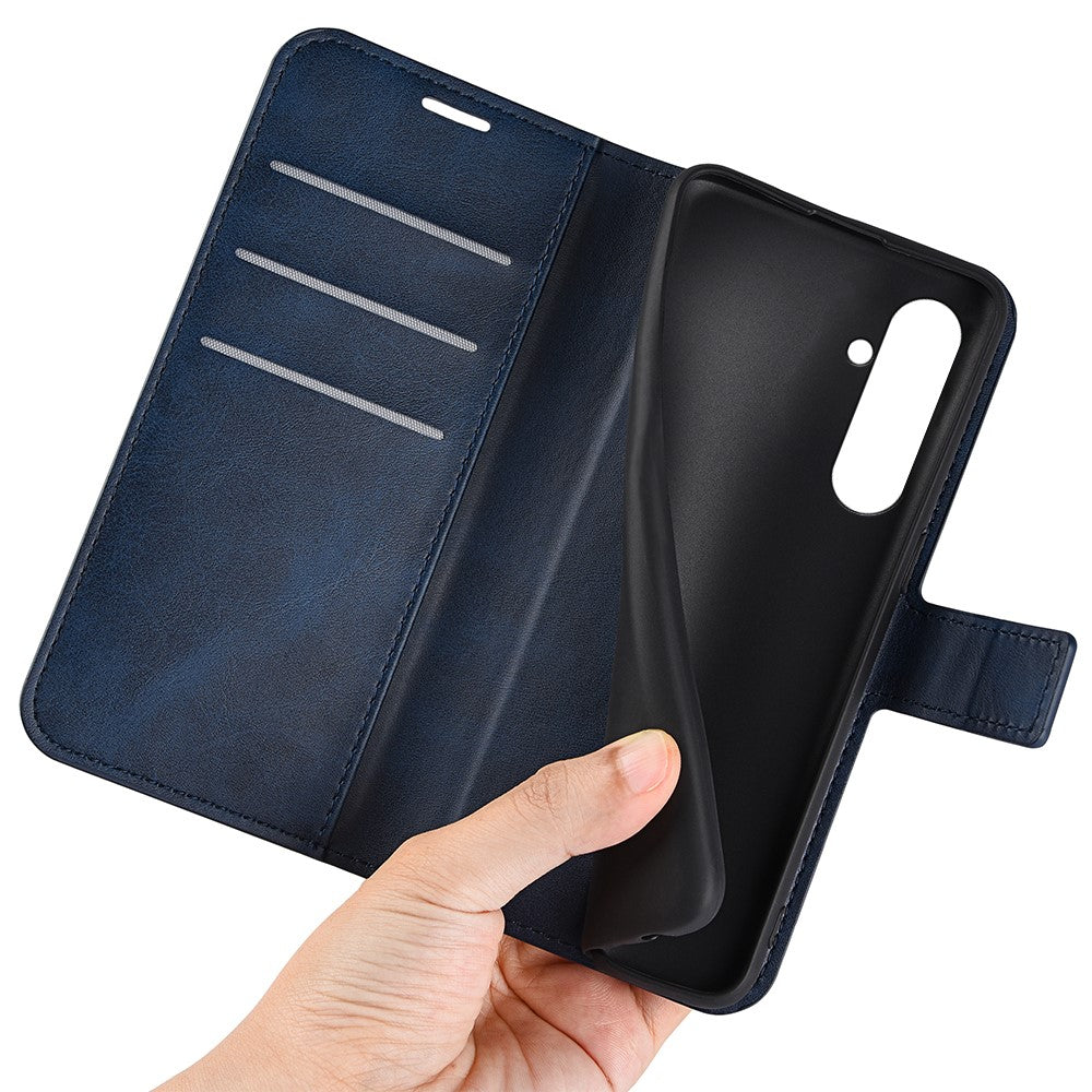 Til Samsung Galaxy A05s 4G Cover PU Læder Stander Kalve Tekstur Mobiltelefon Cover