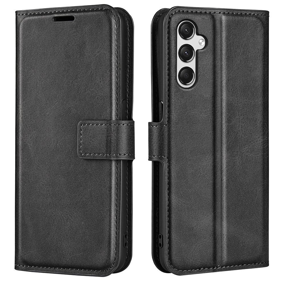 Til Samsung Galaxy A05s 4G Cover PU Læder Stander Kalve Tekstur Mobiltelefon Cover
