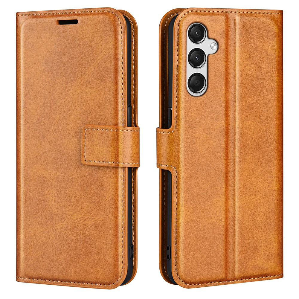Til Samsung Galaxy A05s 4G Cover PU Læder Stander Kalve Tekstur Mobiltelefon Cover
