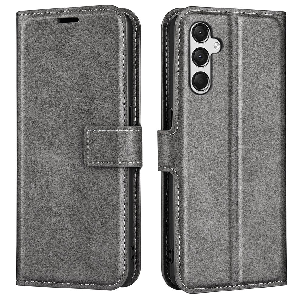 Til Samsung Galaxy A05s 4G Cover PU Læder Stander Kalve Tekstur Mobiltelefon Cover