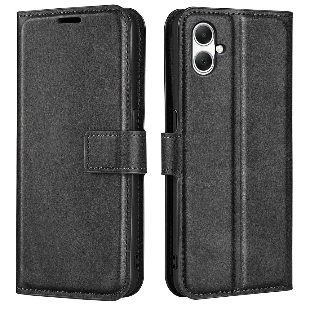 For Samsung Galaxy A05 4G Case Calf Texture PU Leather Phone Wallet Cover