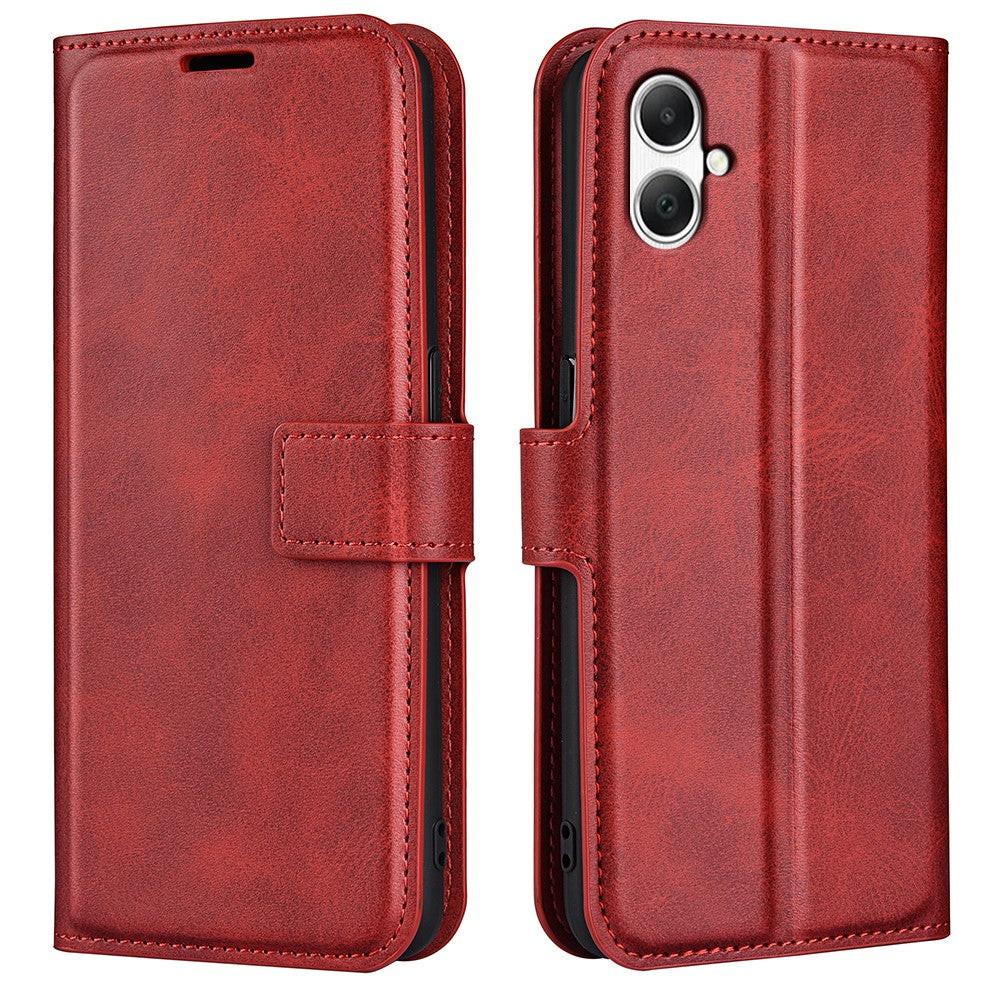 For Samsung Galaxy A05 4G Case Calf Texture PU Leather Phone Wallet Cover