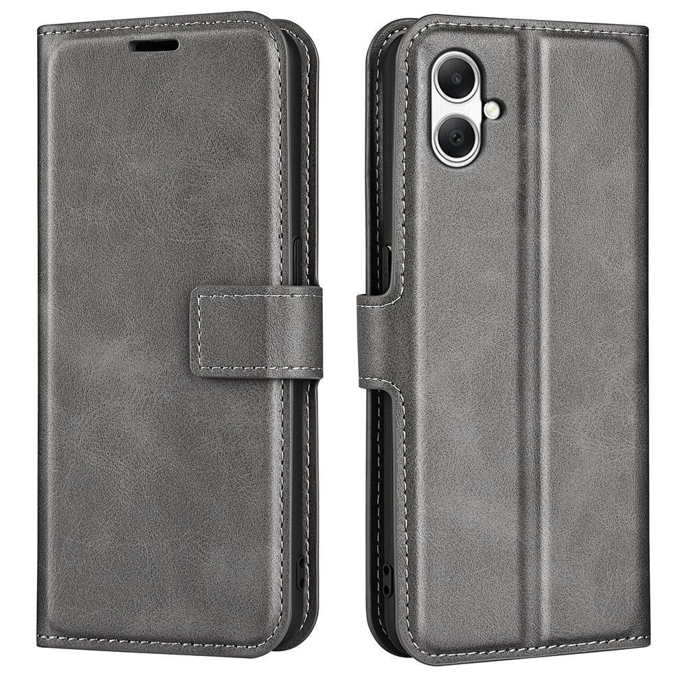 For Samsung Galaxy A05 4G Case Calf Texture PU Leather Phone Wallet Cover