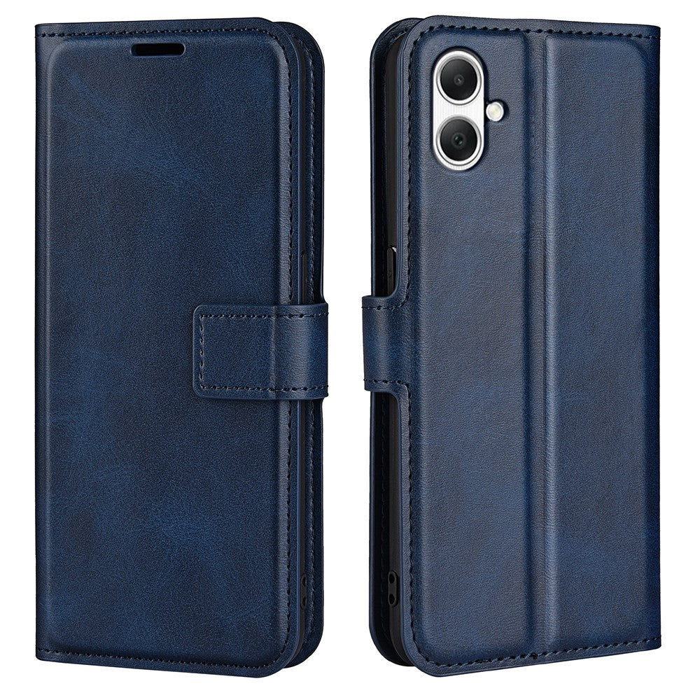 For Samsung Galaxy A05 4G Case Calf Texture PU Leather Phone Wallet Cover