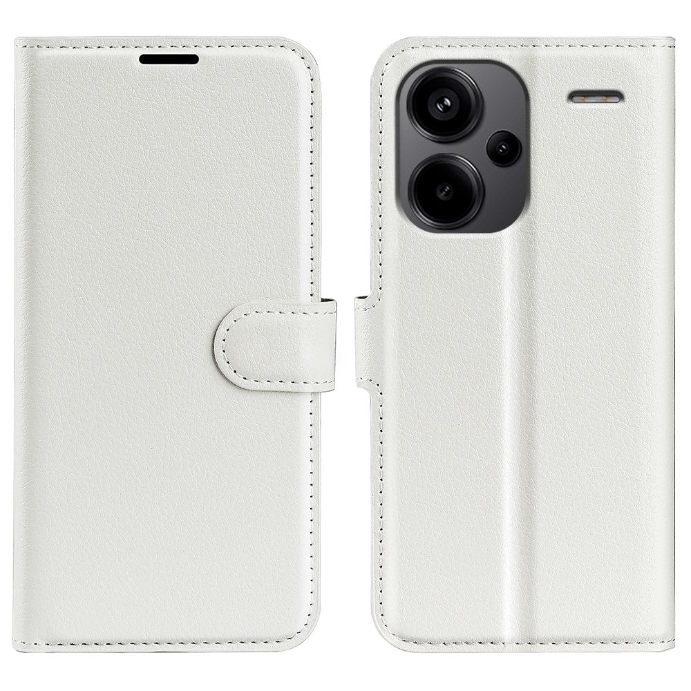 For Xiaomi Redmi Note 13 Pro+ 5G Case Litchi Texture Wallet Stand Leather Phone Shell