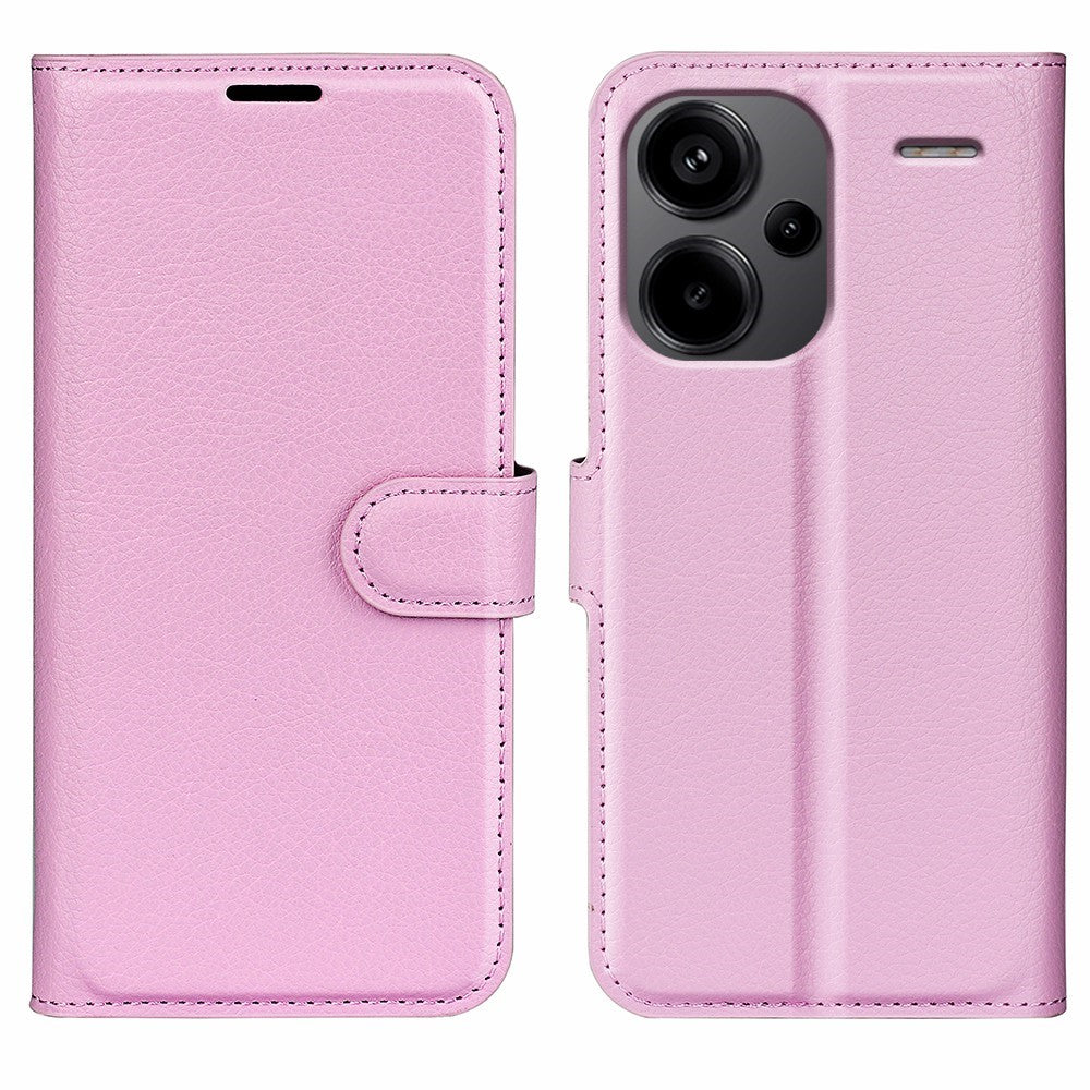 For Xiaomi Redmi Note 13 Pro+ 5G Case Litchi Texture Wallet Stand Leather Phone Shell