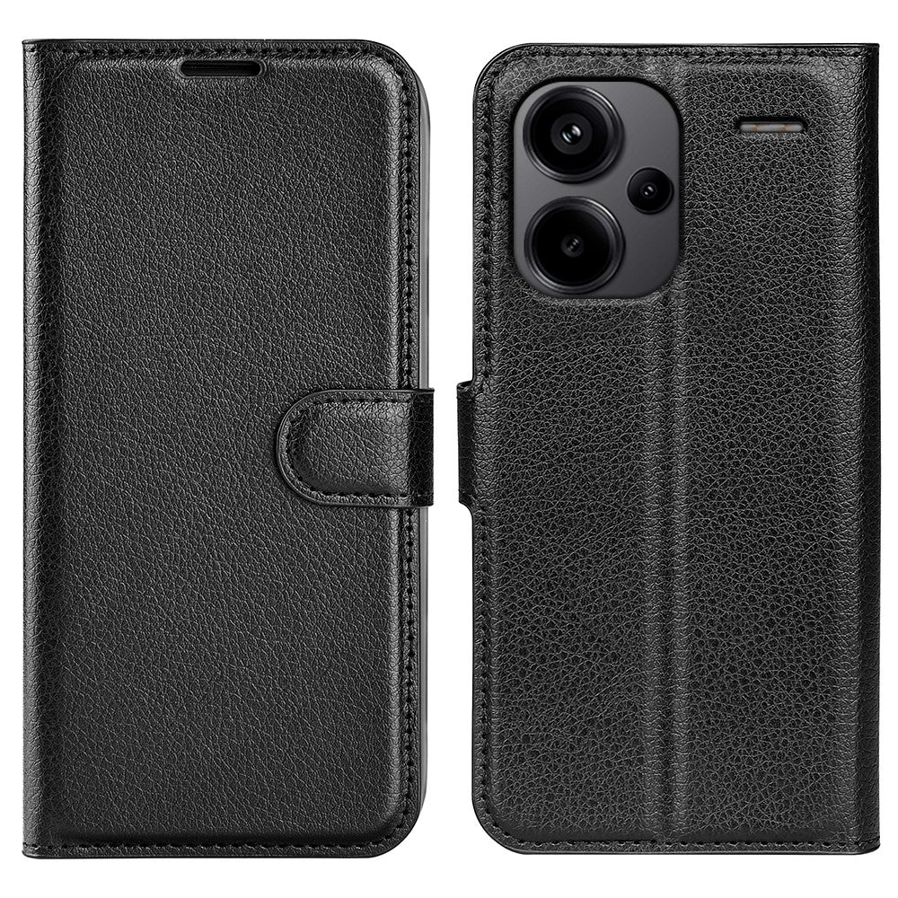 For Xiaomi Redmi Note 13 Pro+ 5G Case Litchi Texture Wallet Stand Leather Phone Shell