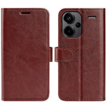 For Xiaomi Redmi Note 13 Pro+ 5G Case PU Leather Magnetic Clasp Phone Cover