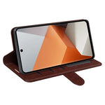 For Xiaomi Redmi Note 13 Pro+ 5G Case PU Leather Magnetic Clasp Phone Cover