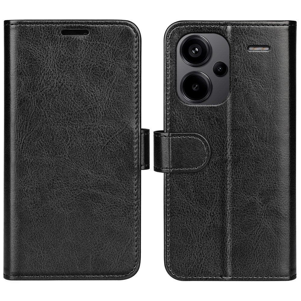 For Xiaomi Redmi Note 13 Pro+ 5G Case PU Leather Magnetic Clasp Phone Cover