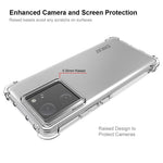 ENKAY HAT PRINCE-cover til Xiaomi 13T / 13T Pro / Redmi K60 Ultra, TPU-mobilbeskyttelse med høj aluminium-silicium-glasfilm