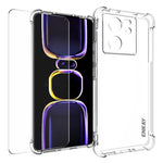 ENKAY HAT PRINCE För Xiaomi Redmi K60 Ultra / 13T / 13T Pro Skal TPU Shell Genomskinligt mobilskal med Skärmfilm