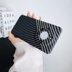 For Huawei Mate 60 Pro Case Hard PC Carbon Fiber Texture Mobile Phone Cover