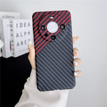 For Huawei Mate 60 Pro Case Hard PC Carbon Fiber Texture Mobile Phone Cover