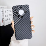 For Huawei Mate 60 Pro Case Hard PC Carbon Fiber Texture Mobile Phone Cover
