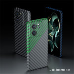 Xiaomi 13T / 13T Pro-skal, skarvningsfärgad, kolfiberstruktur, PC-mobilskal