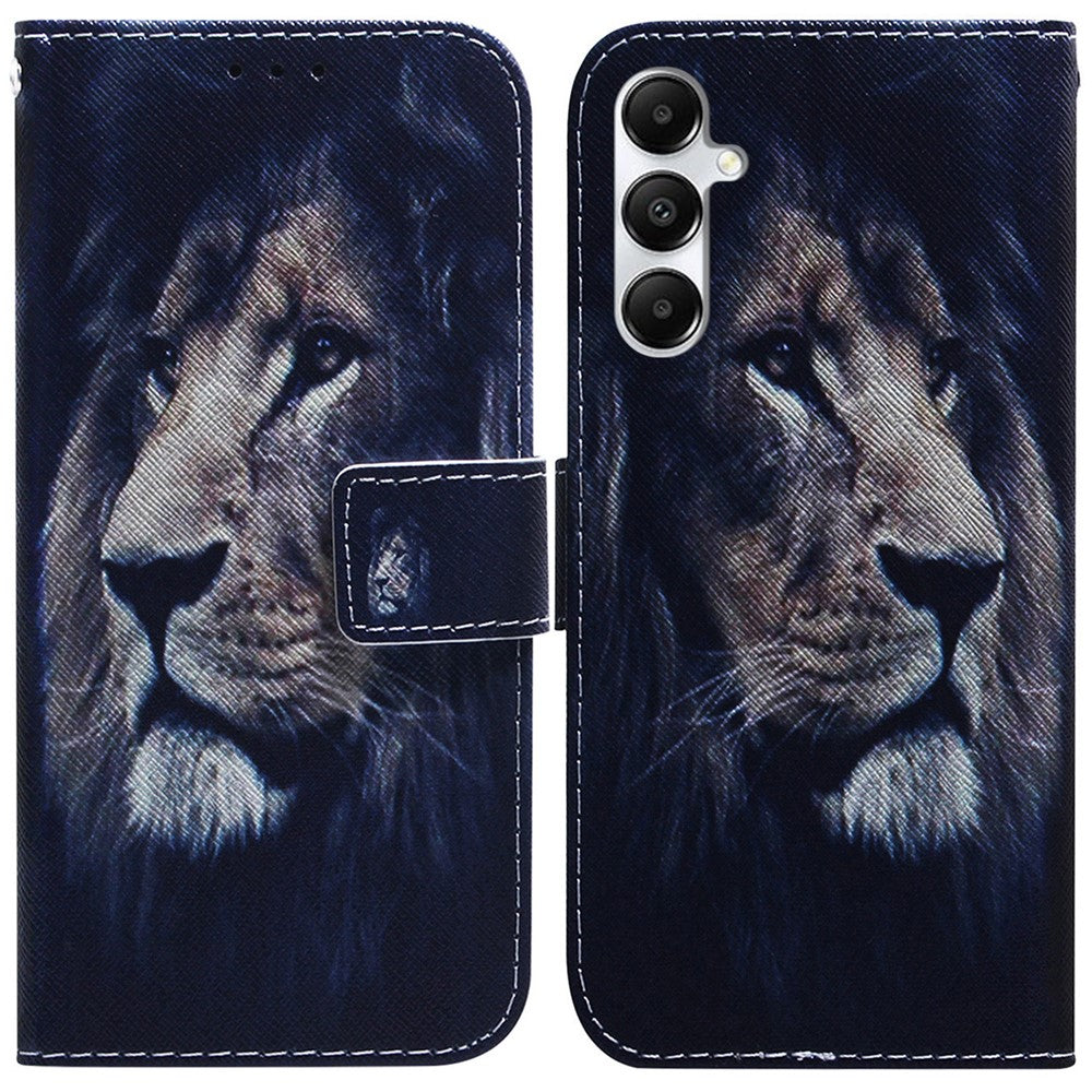 For Samsung Galaxy A05s 4G Case Pattern Printing PU Leather Stand Phone Cover