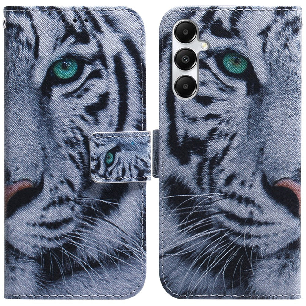 For Samsung Galaxy A05s 4G Case Pattern Printing PU Leather Stand Phone Cover