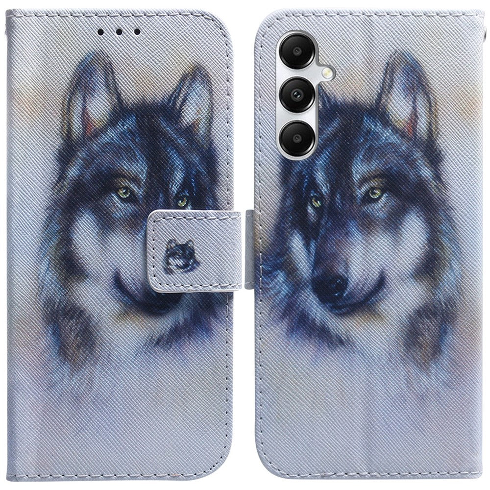 For Samsung Galaxy A05s 4G Case Pattern Printing PU Leather Stand Phone Cover