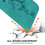 For Samsung Galaxy A05s 4G Case Flower Imprint Leather Wallet Mobile Phone Cover