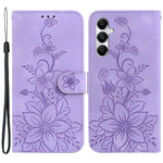 For Samsung Galaxy A05s 4G Case Flower Imprint Leather Wallet Mobile Phone Cover