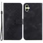 Til Samsung Galaxy A05 4G etui i PU-læder med 7-formet præget telefonstandercover