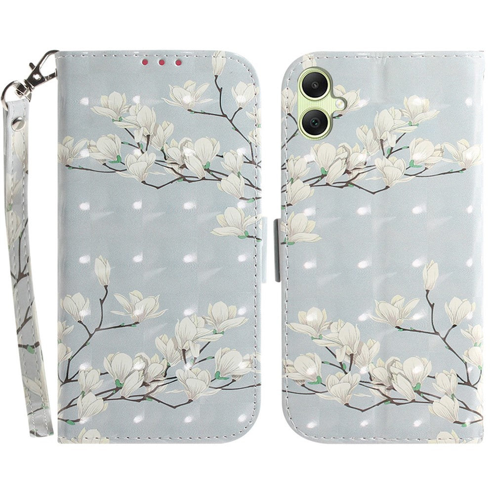 For Samsung Galaxy A05 4G Case Mobile Phone 3D Pattern Printed PU Leather Cover