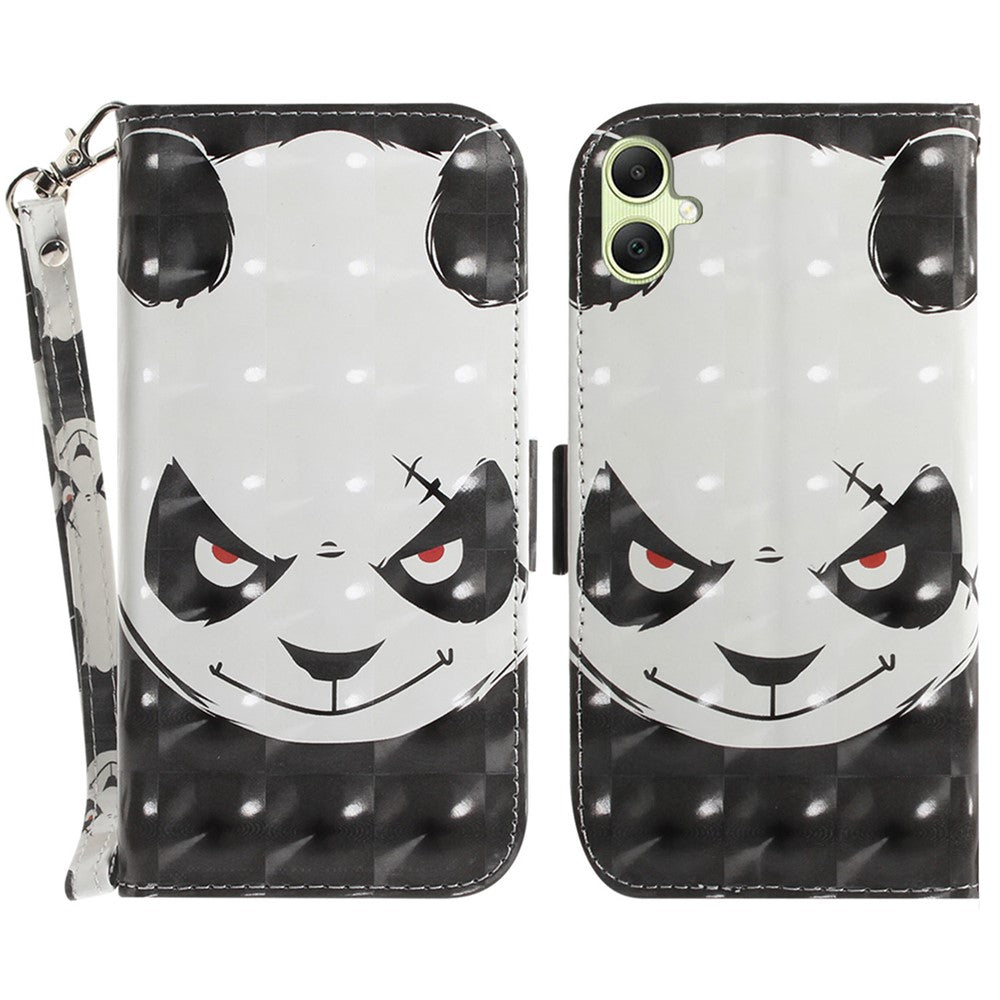 For Samsung Galaxy A05 4G Case Mobile Phone 3D Pattern Printed PU Leather Cover