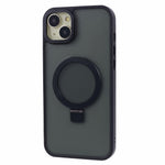 For iPhone 14 Plus Case Compatible with MagSafe Skin-Touch Kickstand TPU+PC Phone Shell