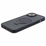 For iPhone 14 Plus Case Compatible with MagSafe Skin-Touch Kickstand TPU+PC Phone Shell