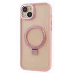 For iPhone 14 Plus Case Compatible with MagSafe Skin-Touch Kickstand TPU+PC Phone Shell