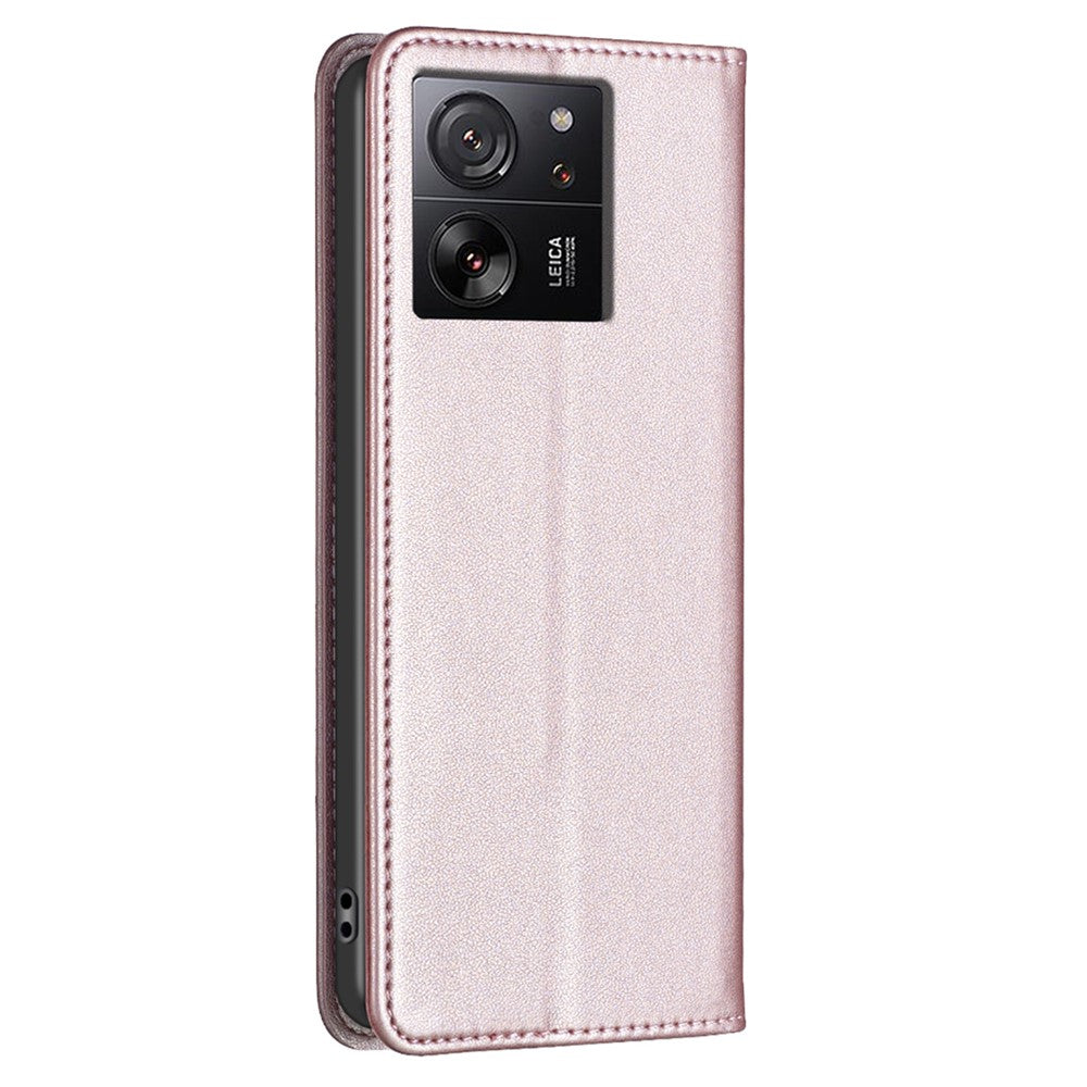 BINFEN COLOR BF18 För Xiaomi 13T / 13T Pro / Redmi K60 Ultra Skal PU-läder Korthållare mobilskal