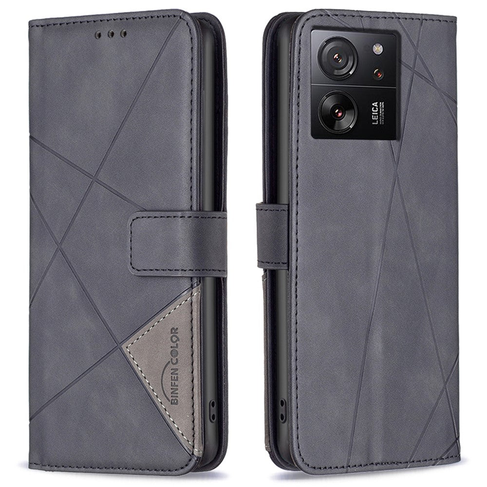 BINFEN COLOR BF05 För Xiaomi 13T / 13T Pro / Redmi K60 Ultra Fodral Läderplånbok Flipfodral mobilskal