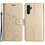 Til Samsung Galaxy A15 4G Lædercover Sommerfugl Præg Pung Cover