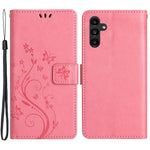 Til Samsung Galaxy A15 4G Lædercover Sommerfugl Præg Pung Cover