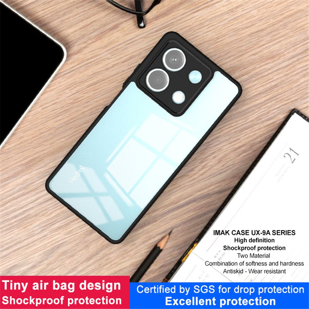 IMAK UX-9A Series for Xiaomi Redmi Note 13 5G Clear Case TPU + PC Phone Cover