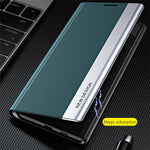 For Samsung Galaxy A05s 4G Leather Case Electroplating Stand Phone Cover