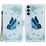 Til Samsung Galaxy A15 4G etui 3D mønster PU-læder flip stødsikkert cover