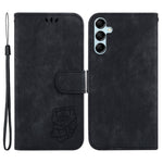 Til Samsung Galaxy A15 4G Cover Sødt Tigerpræg Lædertelefonstativcover