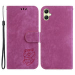 For Samsung Galaxy A05 4G Case Lovely Tiger Imprint PU Leather Book Style Phone Cover