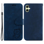 For Samsung Galaxy A05 4G Case Lovely Tiger Imprint PU Leather Book Style Phone Cover