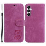Til Samsung Galaxy A05s 4G Cute Tiger Imprint PU Læder Stand Telefoncover
