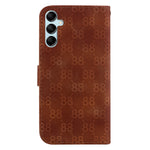 For Samsung Galaxy A15 4G Case Double 8-Shape Imprint Leather Stand Cell Phone Cover