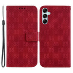 For Samsung Galaxy A15 4G Case Double 8-Shape Imprint Leather Stand Cell Phone Cover